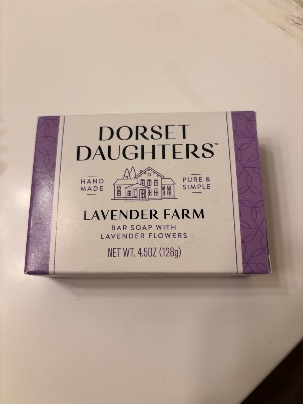 Dorset Daughters Lavender Farm Bar Soap - Purple & White